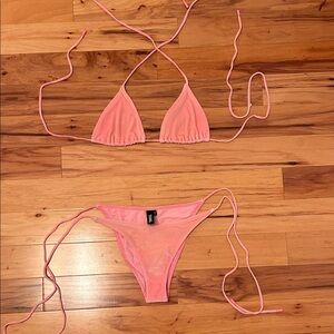 Light Pink Triangl Bikini Set